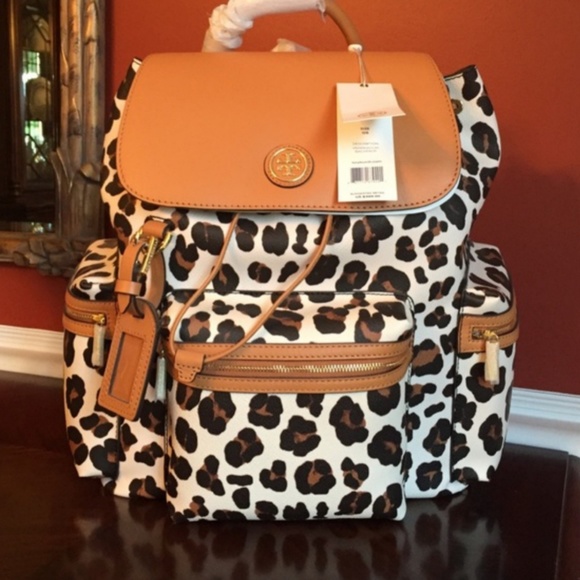 SOLD Tory burch leopard backpack - Picture 4 of 6